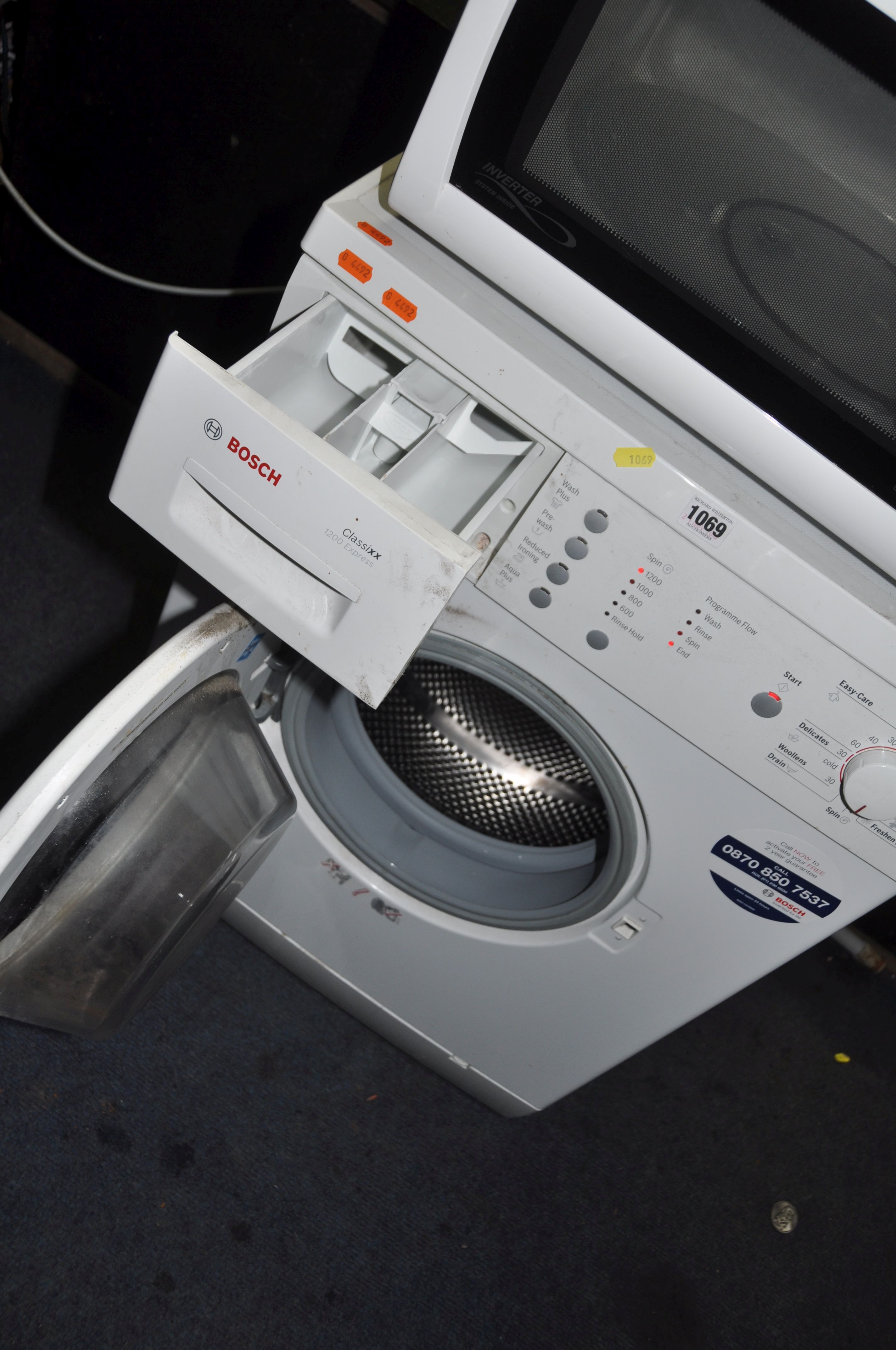 A BOSCH WAE24132GB WASHING MACHINE width 60cm depth 60cm height 85cm (PAT pass, spin cycle run but - Image 2 of 2