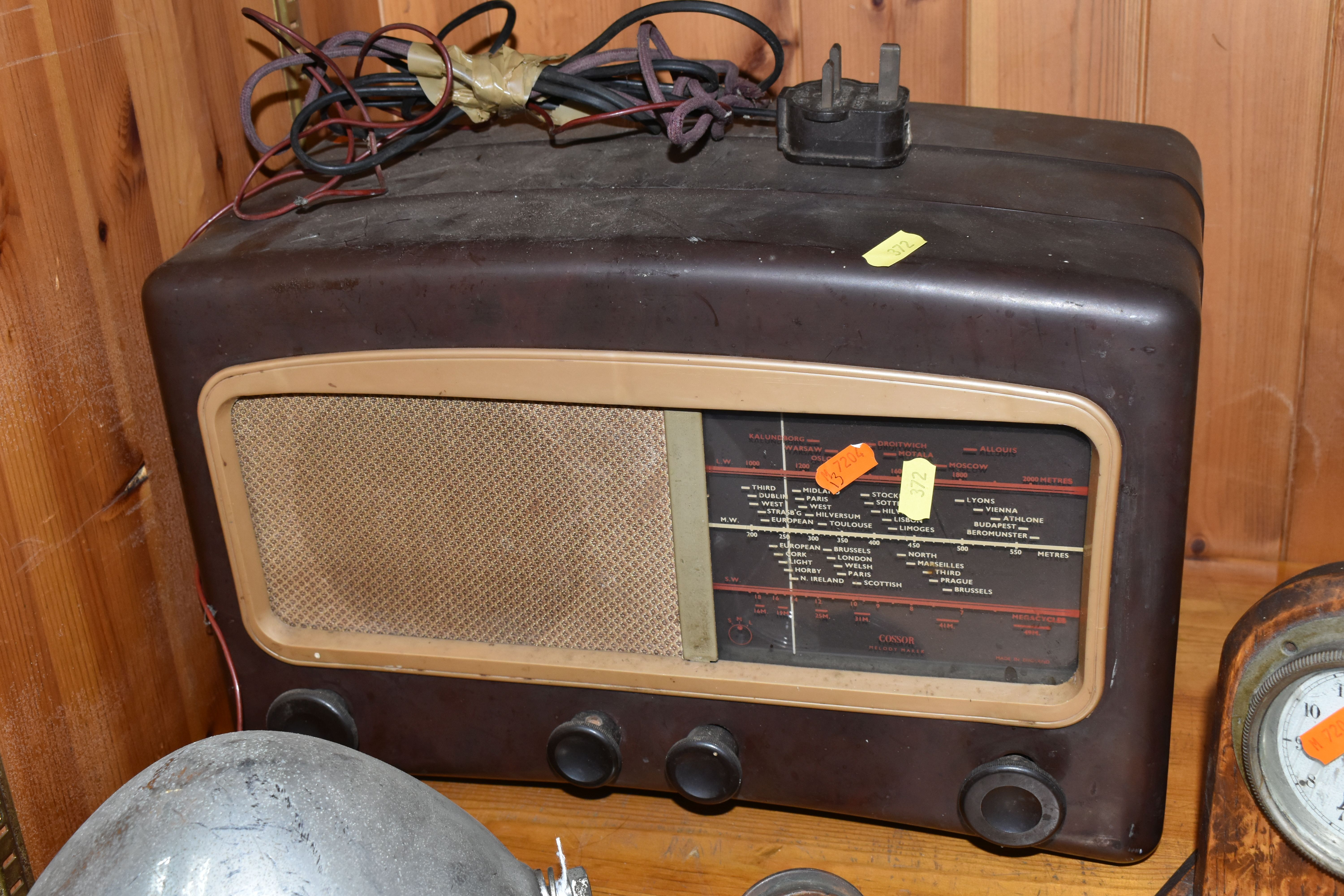 A COSSOR MELODY MAKER RADIOGRAM, brown Bakelite case, a Joseph Lucas Ltd type D142F pre-war - Image 7 of 8