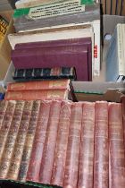 TWO BOXES OF ANTIQUARIAN BOOKS or Facsimile Reprints of Earlier Titles comprising sixteen volumes of