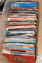 ONE BOX OF 1980's SINGLE 45RPM RECORDS, to include artists Fleetwood Mac, Blue Oyster Cult,