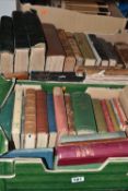 THREE BOXES OF ANTIQUARIAN BOOKS containing approximately seventy-two miscellaneous titles, mostly