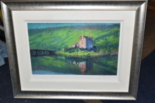 ROLF HARRIS (AUSTRALIA 1930) 'REFLECTION, EILEAN DONAN CASTLE' a signed limited edition print 111/