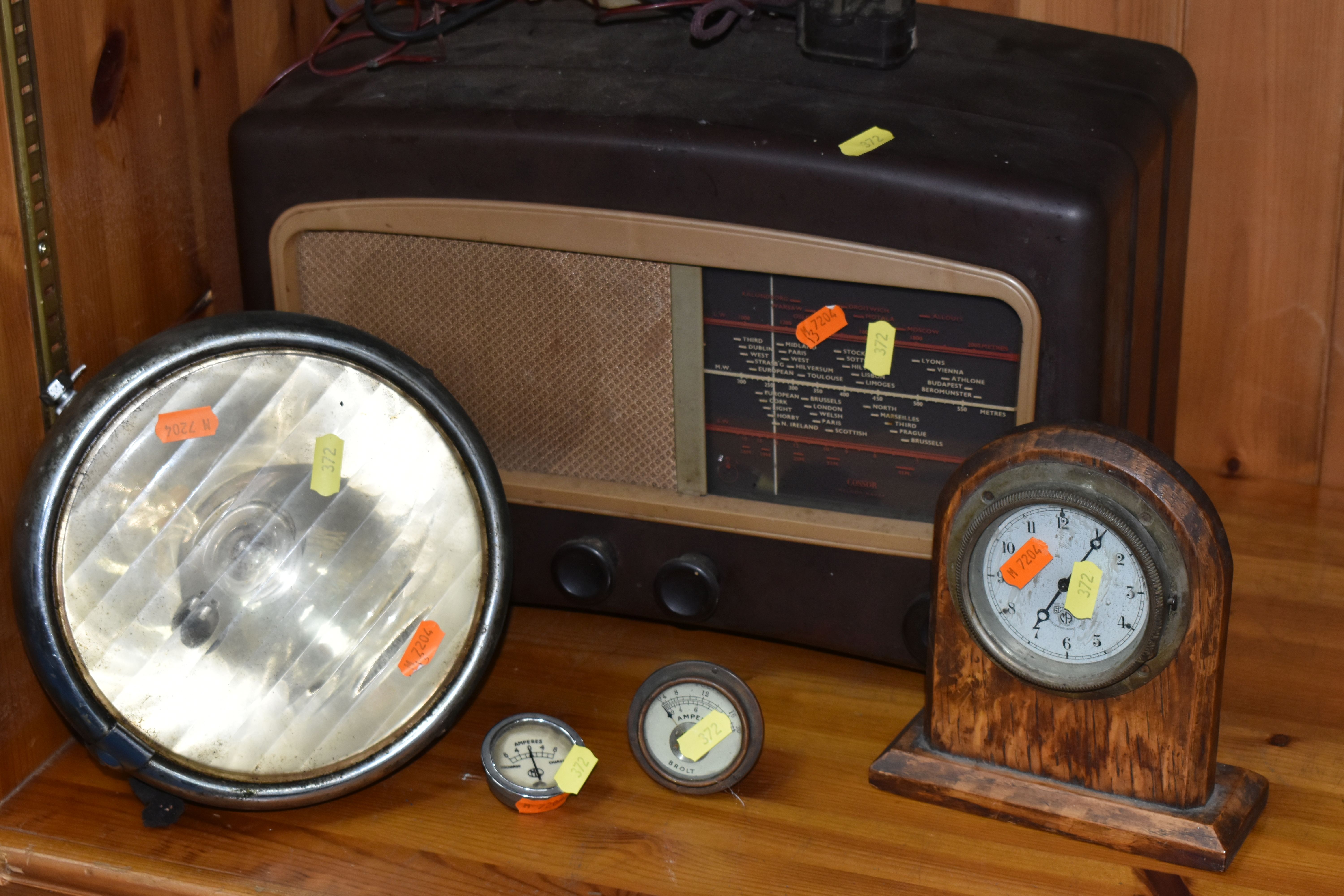 A COSSOR MELODY MAKER RADIOGRAM, brown Bakelite case, a Joseph Lucas Ltd type D142F pre-war