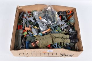 AN UNBOXED PALITOY ACTION MAN, 1970's version with flock hair and beard, 'Eagle Eyes' and gripping