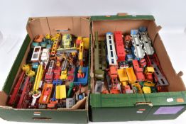 A QUANTITY OF UNBOXED AND ASSORTED PLAYWORN DIECAST VEHICLES, to include Corgi Super Toys Euclid