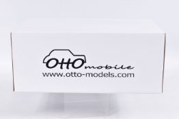 A BOXED OTTO MOBILE APLINE A110 TURBO CEVENNES 1:18 DIECAST MODEL VEHICLE, numbered OT249, model