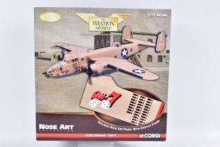 A BOXED LIMITED EDITION CORGI AVIATION ARCHIVE NOSE ART COLLECTION 1:72 SCALE B-25 C MITCHELL 'OH-7'