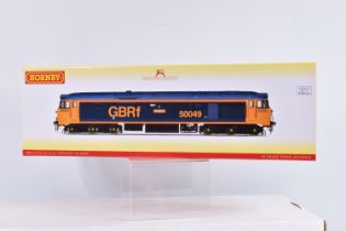 A BOXED HORNBY MODEL RAILWAYS OO GAUGE CLASS 50 CO-CO LOCOMOTIVE, 'Defiance' 50049, in GBRf