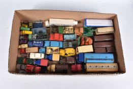 A QUANTITY OF UNBOXED AND ASSORTED PLAYWORN DIECAST VEHICLES, to include Dinky Supertoys Foden 14T