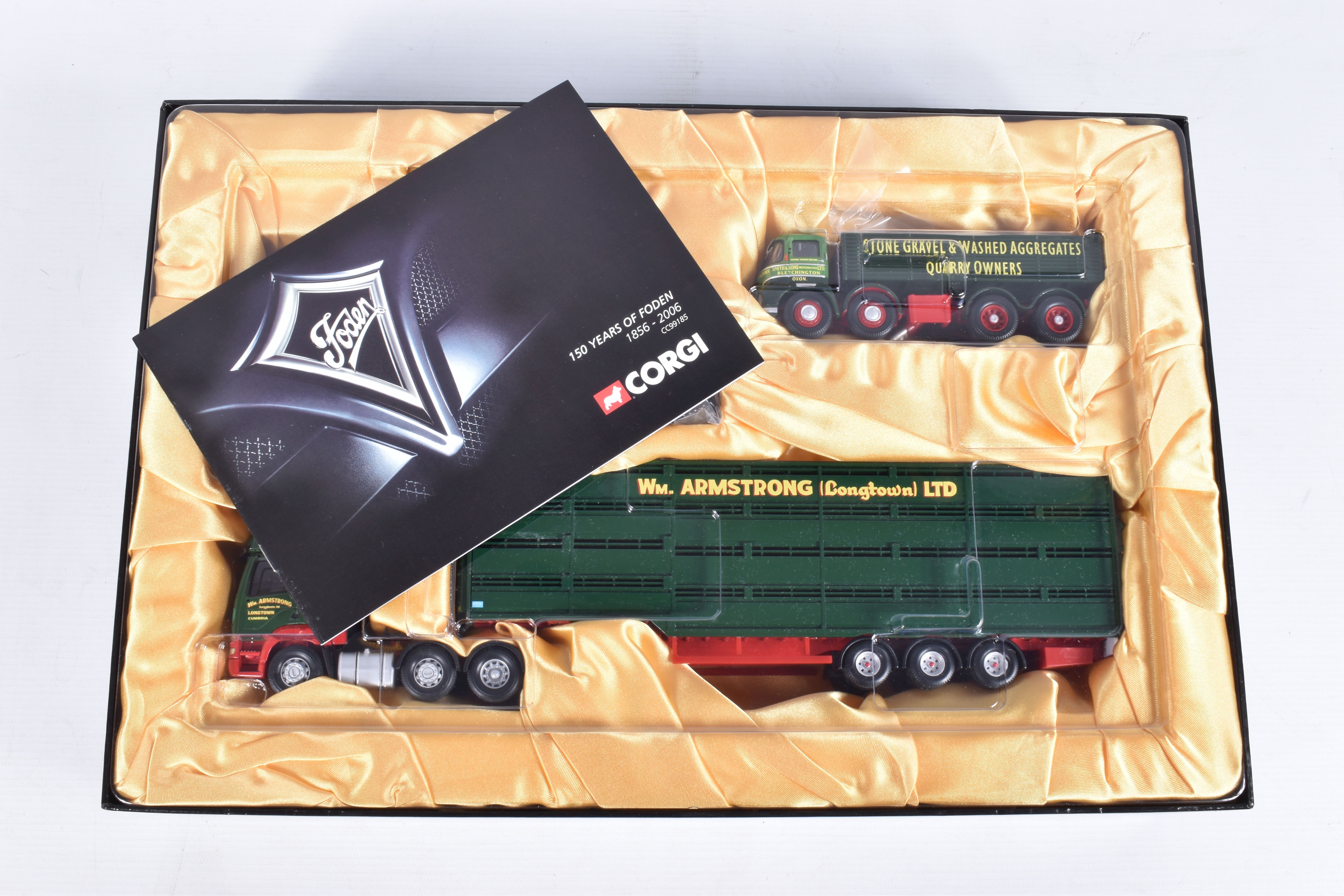 A BOXED CORGI 150 YEARS OF FODEN LIMITED EDITION 1:50 SCALE DIECAST MODEL SET, numbered CC99185, - Image 3 of 4