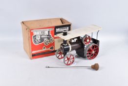 A BOXED MAMOD LIVE STEAM TRACTION ENGINE, No.TE1, not tested, playworn condition and has been