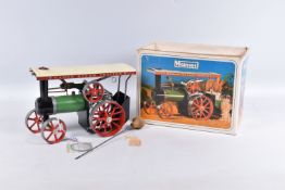 A BOXED MAMOD LIVE STEAM TRACTION ENGINE, No.TE1A, not tested, has been fired up but in lightly