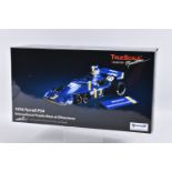 A BOXED TRUESCALE MINIATURES 1976 TYRRELL P34 INTERNATIONAL TROPHY RACE AT SILVERSTONE 1:18 SCALE