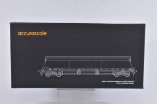 A BOXED ACCURASCALE OO GAUGE MODEL WAGON TWIN PACK, IIA Biomass Bogie Hopper Wagon, running no.'