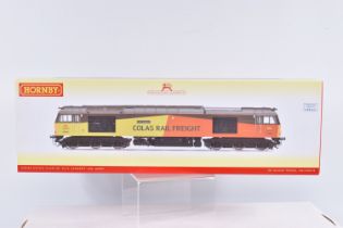 A BOXED HORNBY MODEL RAILWAY DIESEL ELECTRIC LOCOMOTIVE, OO Gauge, Colas Co-Co Class 60, 'Clic