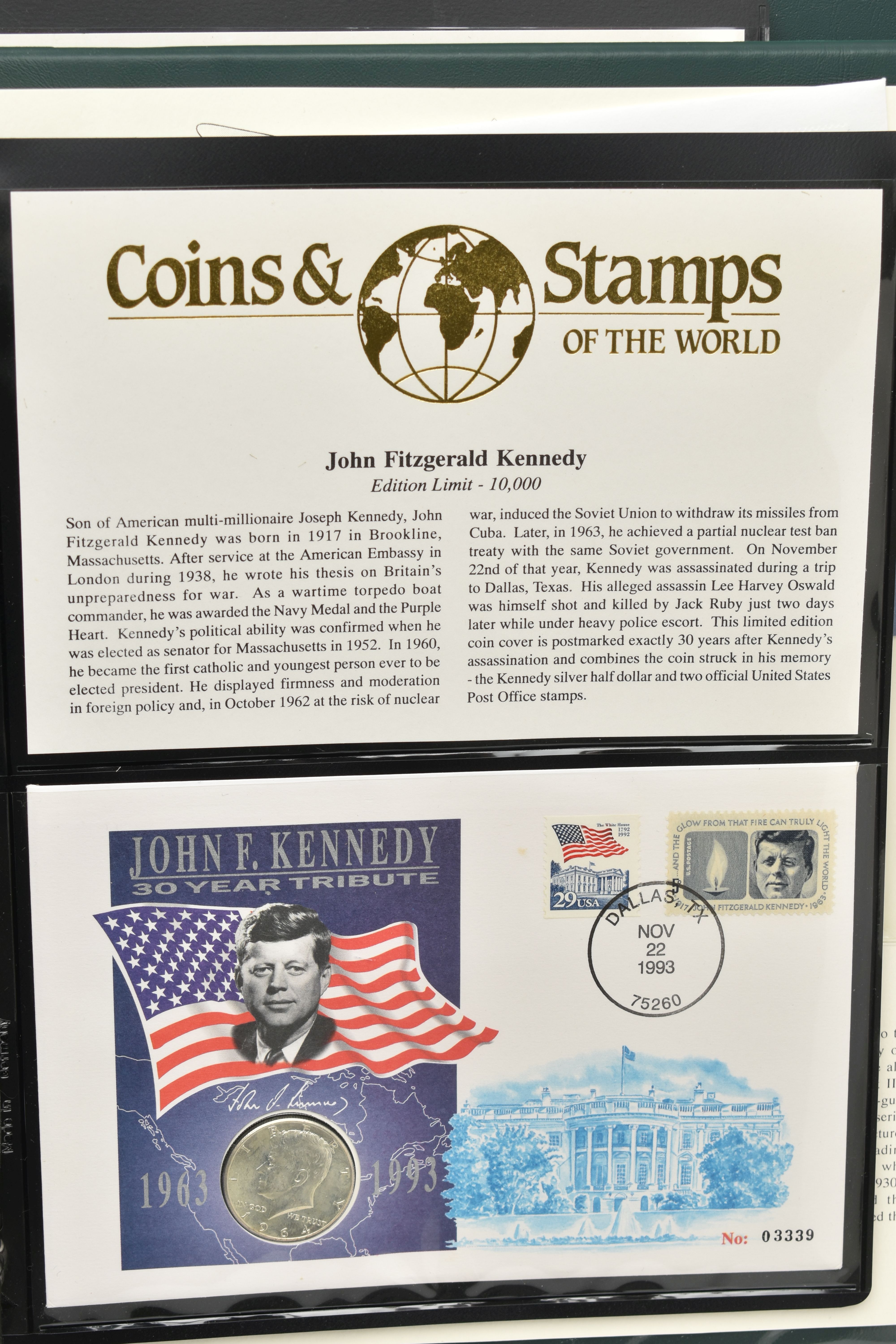 FOUR ALBUMS OF COIN/STAMP COVERS, to include an album of seventeen coin covers, five Sherlock - Image 18 of 19