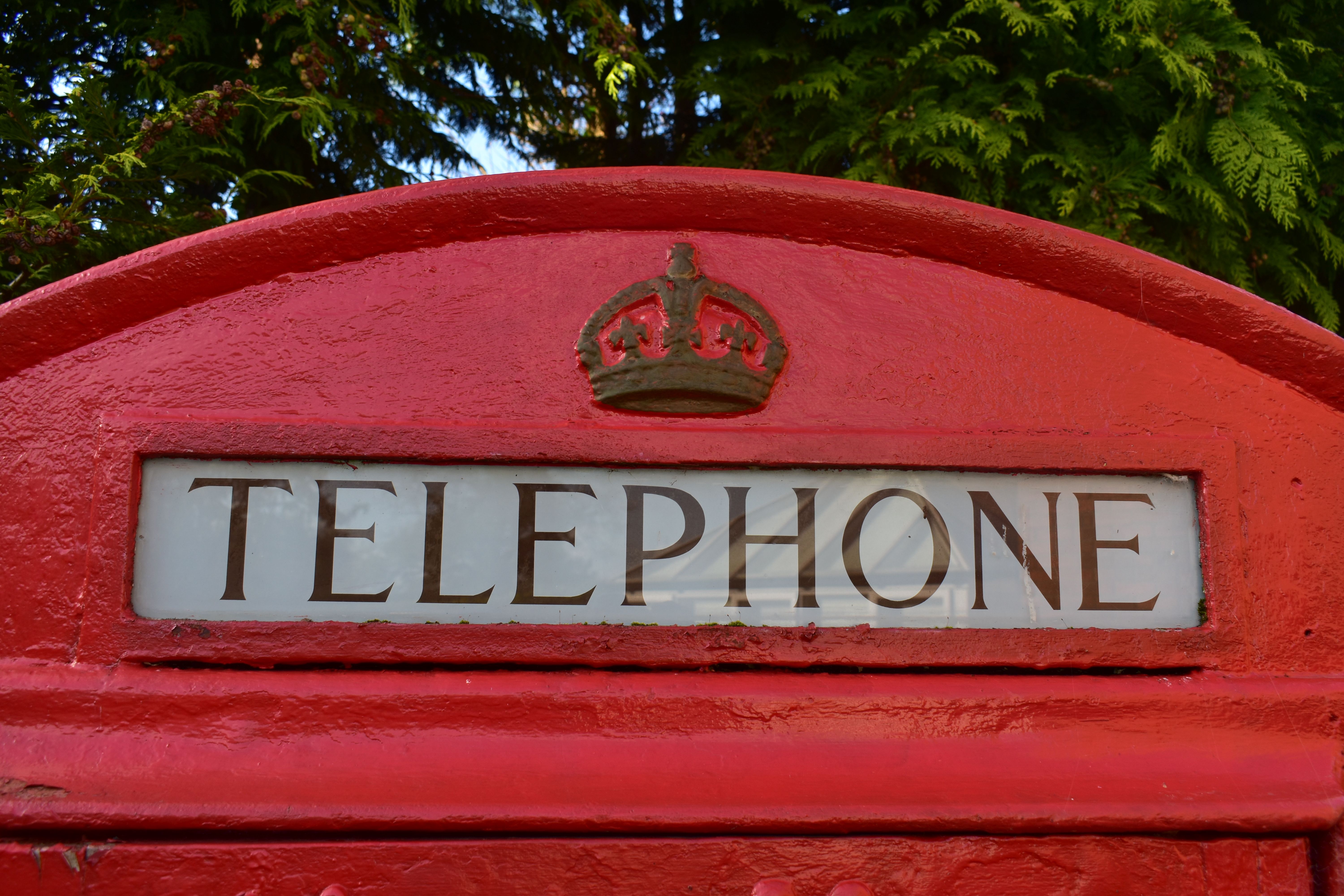 A K6 RED TELEPHONE BOX, the distinctive shape with a domed top, crown and telephone sign to all - Image 5 of 17