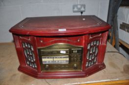 A PROLECTRIX RE/SB513798 RETRO HI FI with mahogany coloured outer cabinet (PAT pass and working)