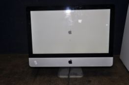 AN APPLE iMAC A1311 EMC2308 COMPUTER with 21.5in screen, no power cable, keyboard or mouse (PAT