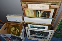 A QUANTITY OF PAINTINGS AND PRINTS ETC, to include a Sidney James Beer watercolour, signed and