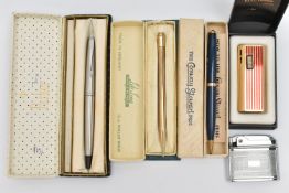 AN ASSORTMENT OF ITEMS, to include a rolled gold 'Lifelong' pencil, a 'Conway Stewart' pencil, a '