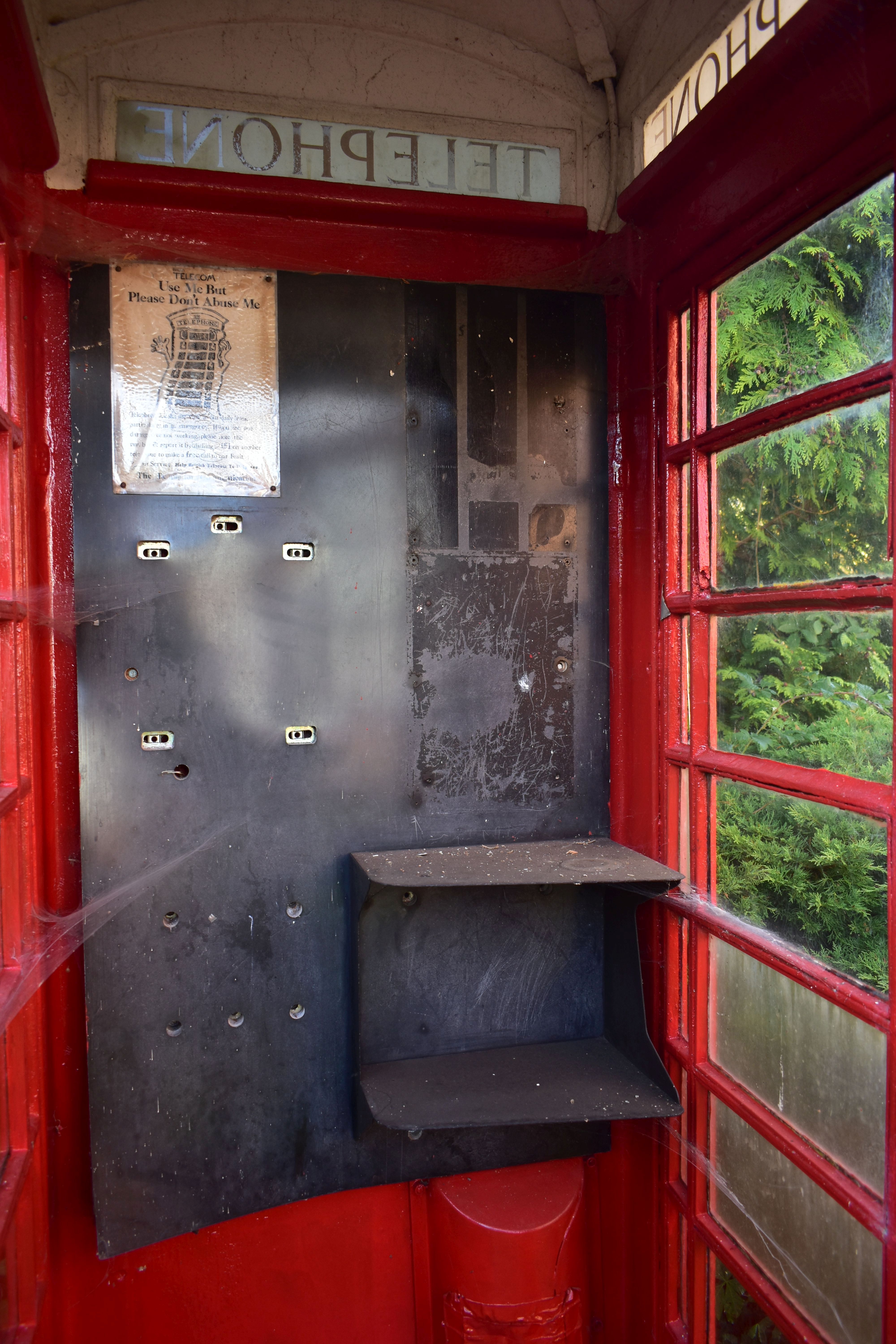 A K6 RED TELEPHONE BOX, the distinctive shape with a domed top, crown and telephone sign to all - Image 6 of 17