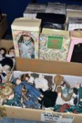 THREE BOXES OF LEONARDO COLLECTION PORCELAIN DOLLS AND SIMILAR, comprising eleven boxed dolls and