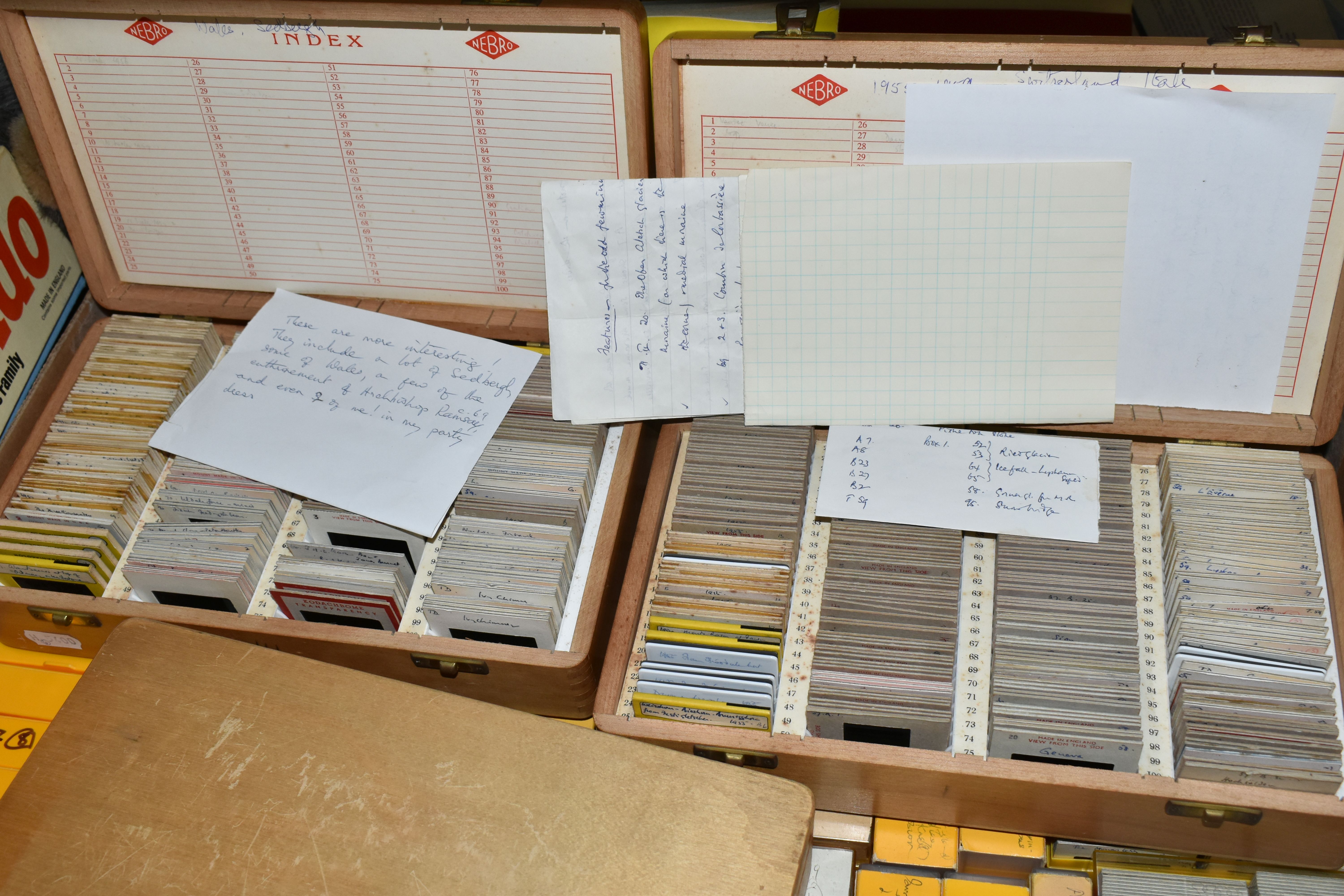 THREE BOXES OF TRAVEL EPHEMERA to include two boxes of Photographic Slides (1000's) from the UK - Image 7 of 7