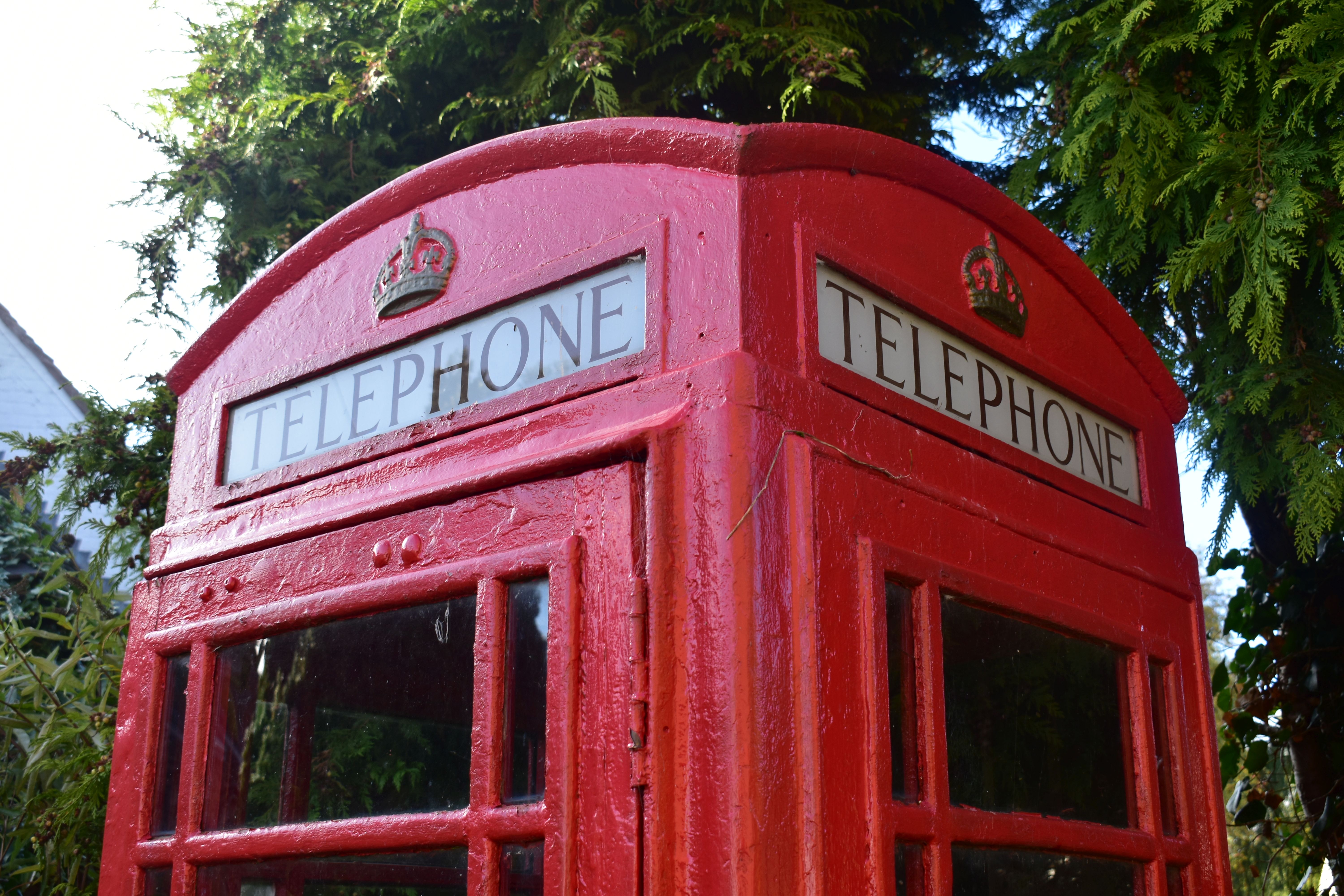 A K6 RED TELEPHONE BOX, the distinctive shape with a domed top, crown and telephone sign to all - Image 3 of 17