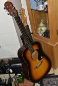 TWO GUITARS, comprising a Japanese manufactured Telecaster style electric guitar, no maker's name,