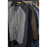 THIRTY ITEMS OF GENTLEMEN'S CLOTHING, comprising a Dak's 'Prince of Wales' check suit, UK size