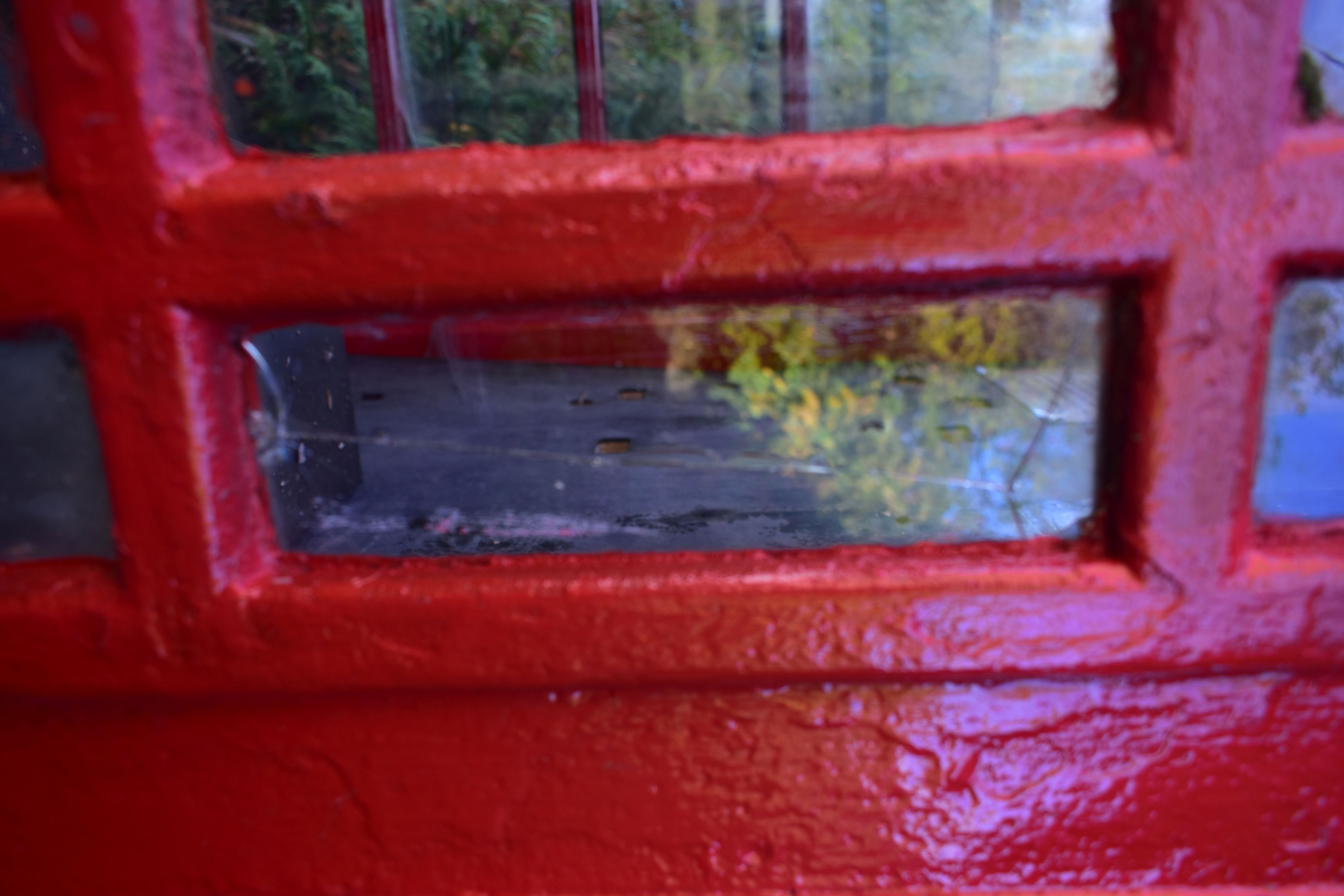 A K6 RED TELEPHONE BOX, the distinctive shape with a domed top, crown and telephone sign to all - Image 17 of 17