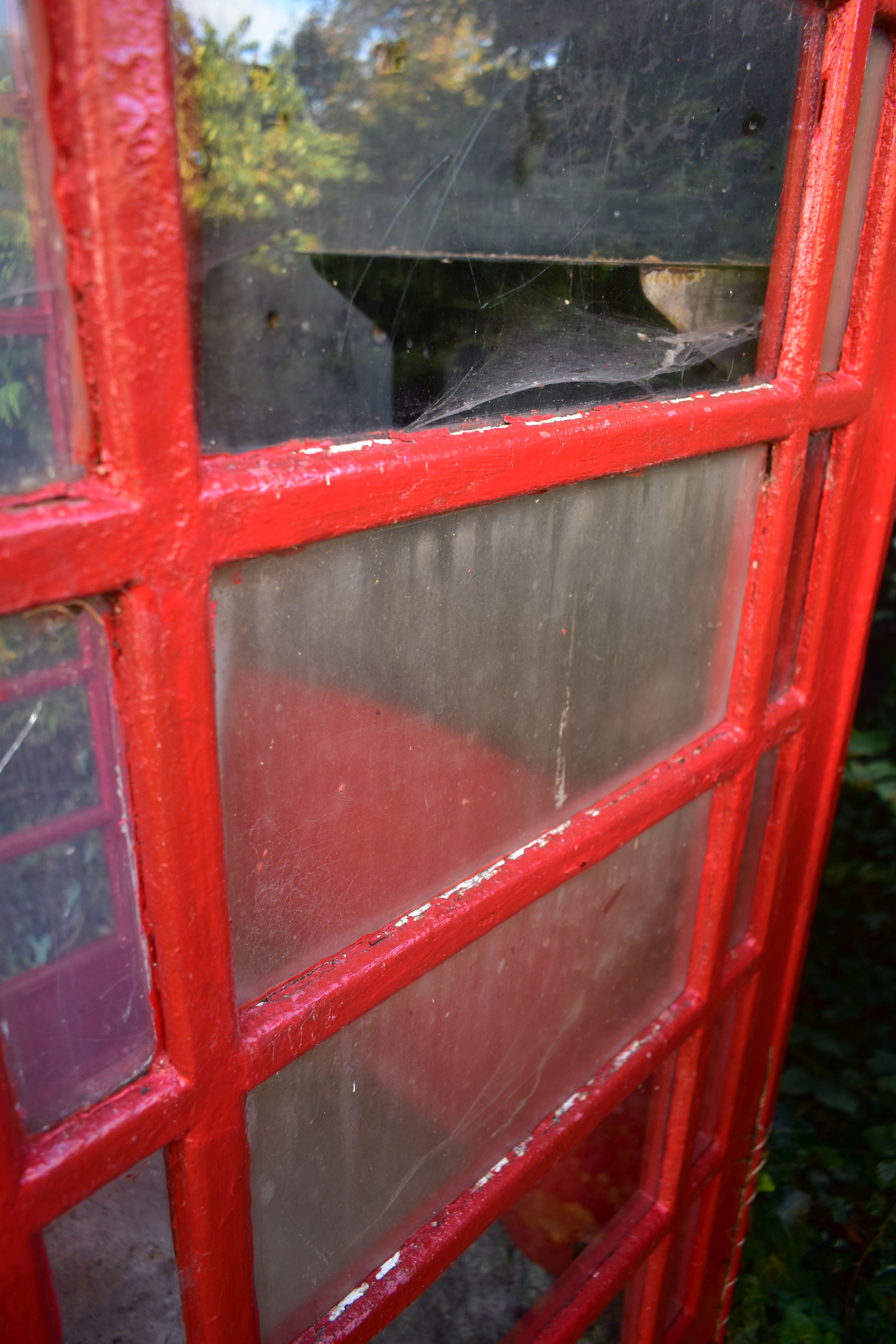 A K6 RED TELEPHONE BOX, the distinctive shape with a domed top, crown and telephone sign to all - Image 16 of 17