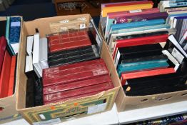 FOUR BOXES OF PHOTOGRAPHS AND POSTCARDS, mainly transport related, in albums, the photographs