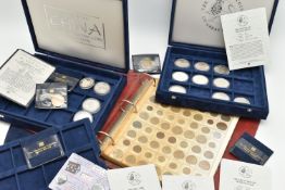 TWO WESTMINSTER BOX COLLECTION OF HISTORIC GREAT BRITISH COINS AND CHINA COINS, to include a 1900