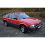 A HONDA CIVIC 3GM CRX 2 DOOR SALOON, REGISTRATION NUMBER A5 SJM, 1488cc petrol engine, manual