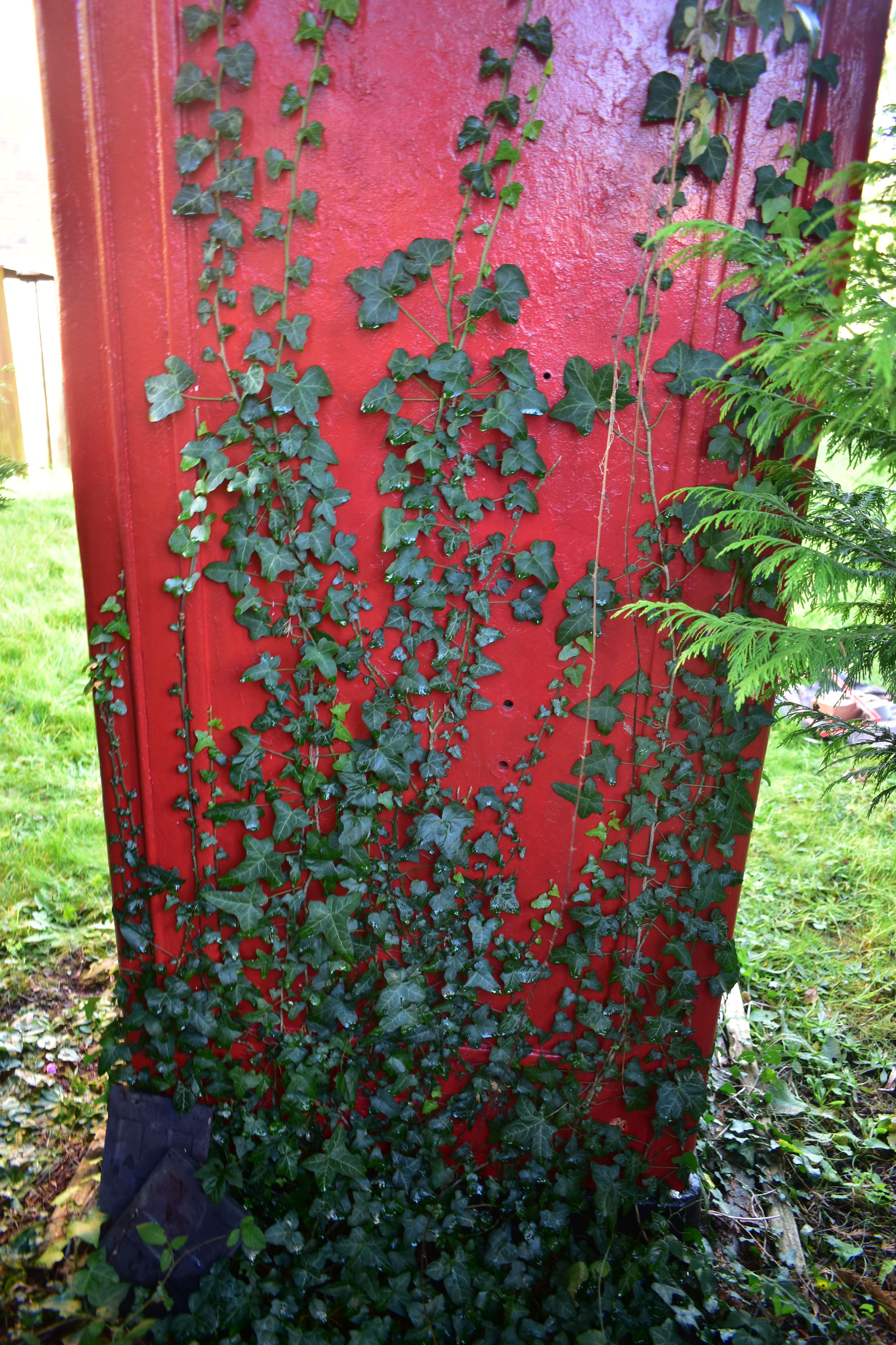 A K6 RED TELEPHONE BOX, the distinctive shape with a domed top, crown and telephone sign to all - Image 13 of 17