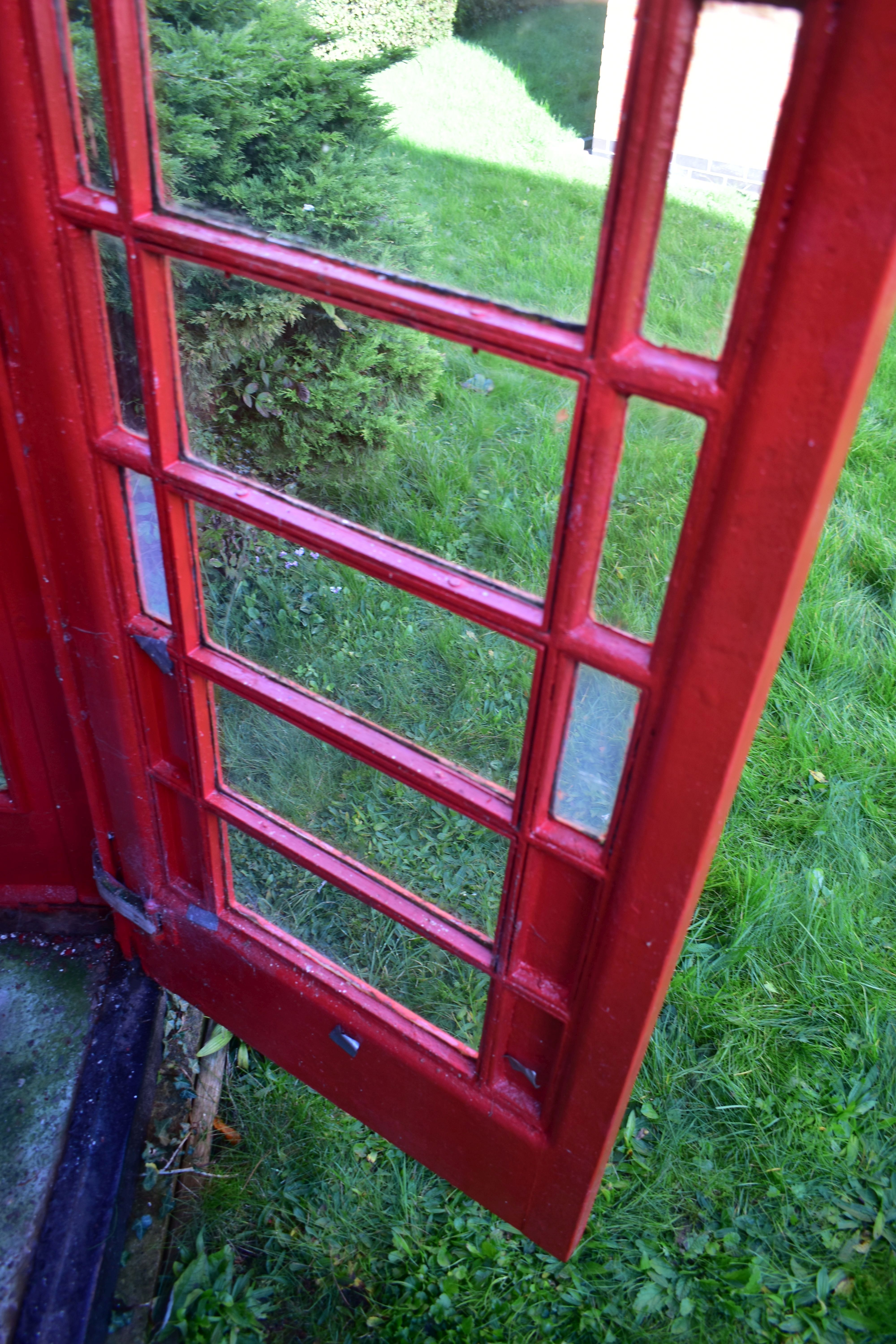 A K6 RED TELEPHONE BOX, the distinctive shape with a domed top, crown and telephone sign to all - Image 10 of 17