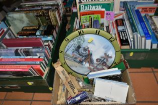 THREE BOXES OF TRANSPORT BOOKS, MAGAZINES & EPHEMERA to include approximately seventy book title