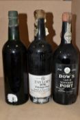 Three Bottles of Vintage Port from outstanding or legendary vintages comprising one bottle of DOW'