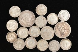 A SMALL PACKET OF PRE 1920 SILVER COINS