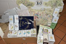 ONE BOX OF ROYAL ALBERT AND BESWICK BEATRIX POTTER CHARACTER FIGURE BOXES, together with a cardboard