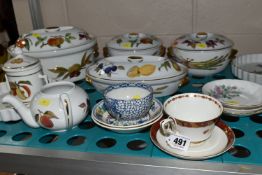 ROYAL WORCESTER AND ROYAL ALBERT TEA AND DINNER WARES ETC, to include 'Evesham' four piece infuser