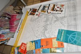 ONE BOX OF ORDNANCE SURVEY MAPS, over sixty Land Ranger and Ordnance Survey maps of Great Britain,