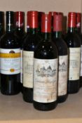 TWELVE BOTTLES OF ASSORTED BORDEAUX CLARET comprising two bottles of CHATEAU BERLIQUET1980 Saint-