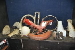 A RALEIGH SUPERMATIC AUTOCYCLE, dismantled and ideal for restoration, frame number 032849, engine