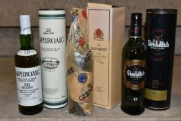 SINGLE MALT, Three Bottles of Single Malt Scotch Whisky comprising one bottle of LAPHROAIG 10 Year