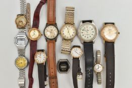 ASSORTED WRISTWATCHES, to include a gents 'Systema 17 Jewels, Extra-Flat Incabloc' manual wind watch
