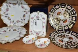 ROYAL CROWN DERBY PLATES AND GIFT WARES, comprising two 2451 Imari pattern plates, two wavy edge