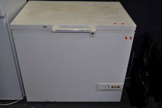 A HOTPOINT CHEST FREEZER width 92cm depth 66cm height 85cm (PAT pass and working at -18 degrees)